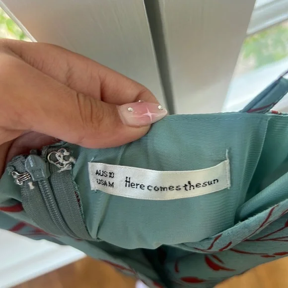 Here Comes The Sun dress in teal - Picture 5 of 6